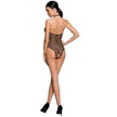 PASSION - WOMAN BS087 BLACK BODYSTOCKING ONE SIZE