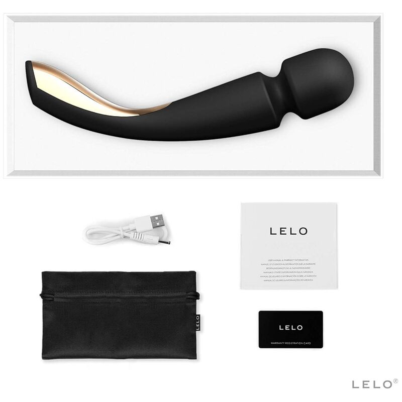 LELO - SMART MEDIUM WAND 2 SVART MASSAGER