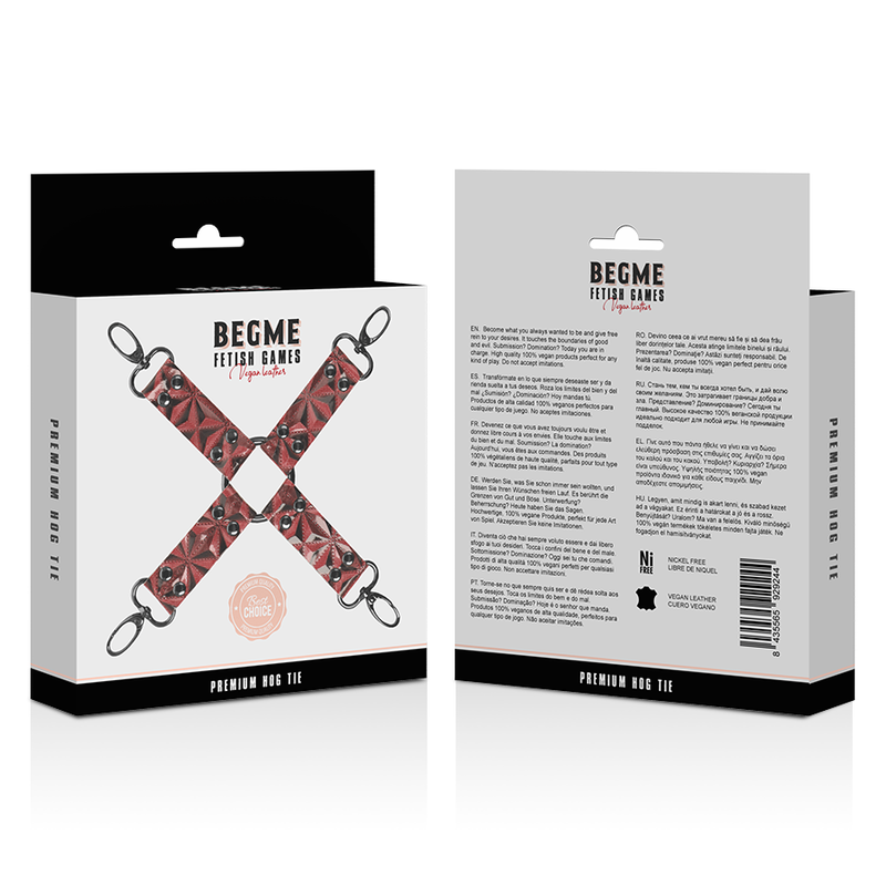 BEGME - RED EDITION PREMIUM VEGANSKT LÄDER GRISBINDNING
