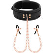 COQUETTE CHIC DESIRE - FANTASY NIPPELKLÄMME HALSBAND MED NEOPRENFODER