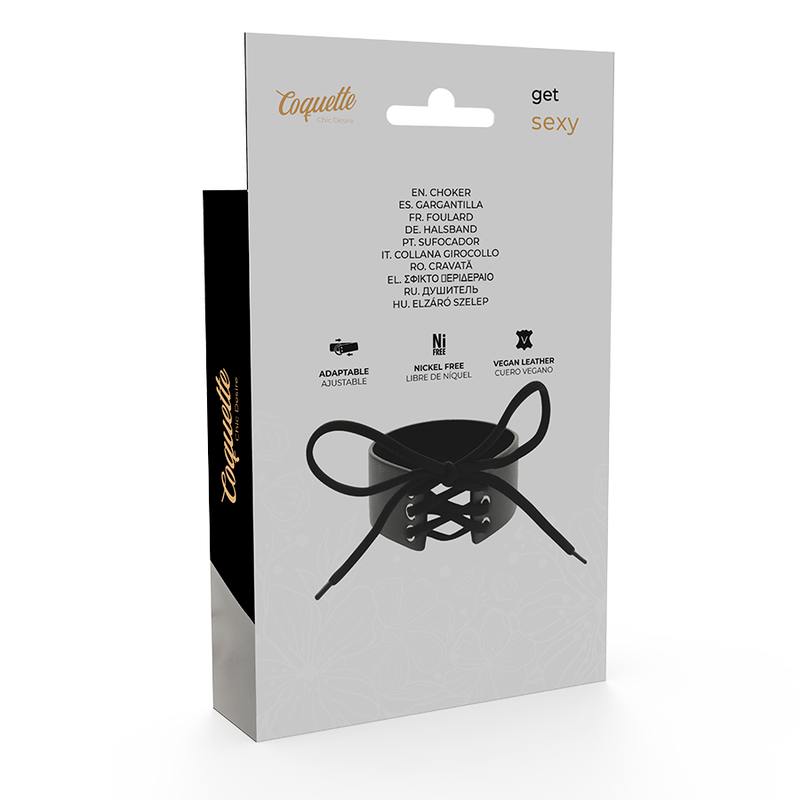 COQUETTE CHIC DESIRE - CHOKER I VEGANLÄDER
