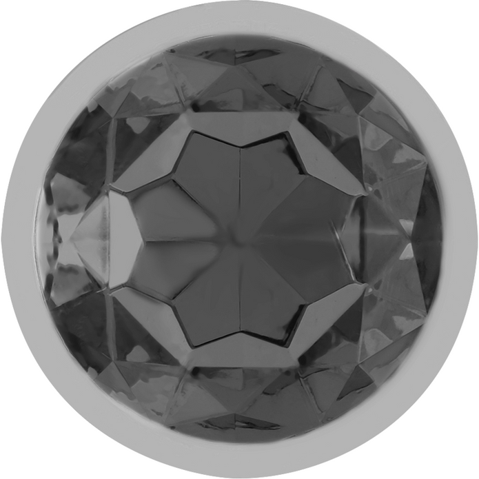 INTENSE - Alumiininen musta lasi anustappi, koko L