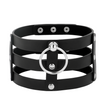 COQUETTE CHIC DESIRE - VEGANSK LÄDER CHOKER I FETISCHSTIL