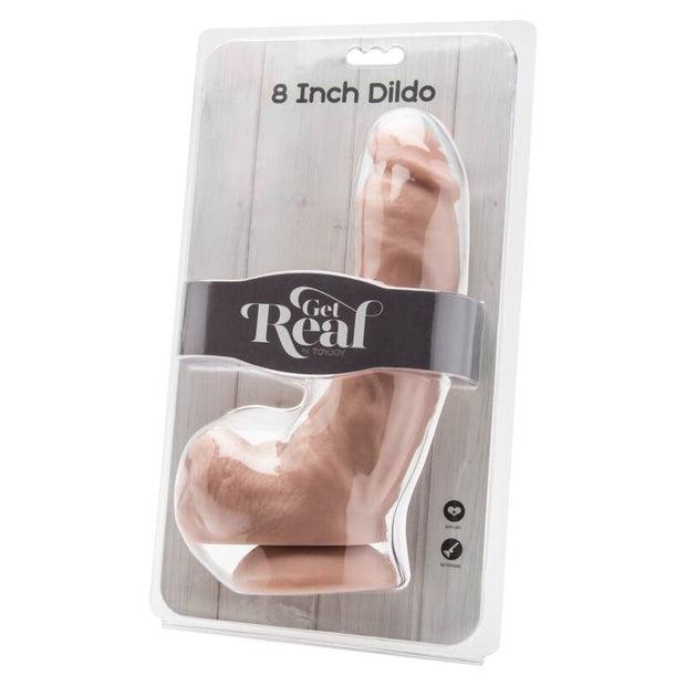 GET REAL - Dildo 20,5 cm kiveksillä