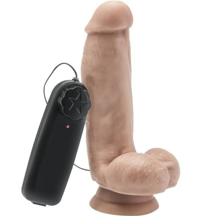 GET REAL -  12 cm  realistinen dildo kiveksillä ja värinällä