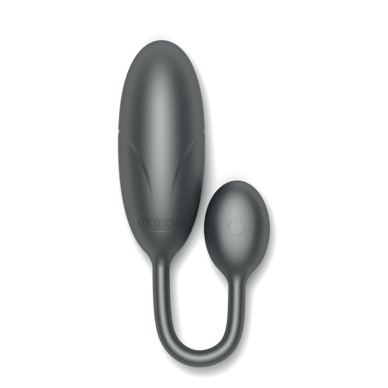 ONINDER - DENVER VIBRATING EGG SVART 7 X 2.7 CM GRATIS APP