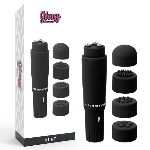 GLOSSY - KURT FICKMASSAGER SVART