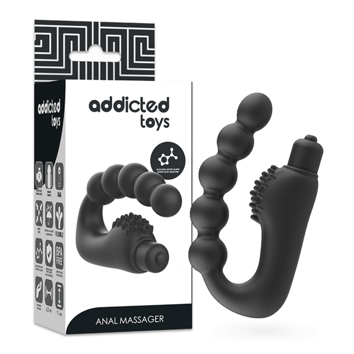 ADDICTED TOYS - ANALSIMULATOR PROSTATAMASSAGER MED VIBRATION