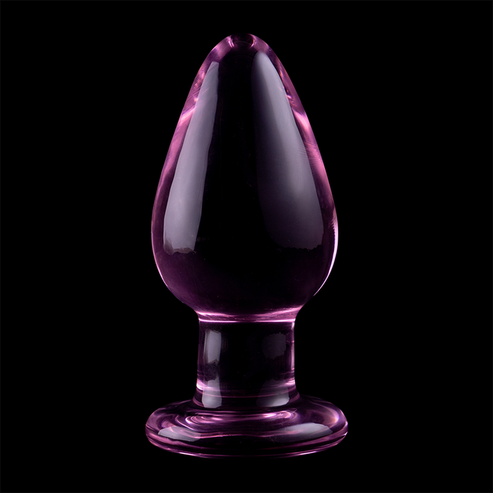 NEBULA SERIES BY IBIZA - MODEL 3 ANAL PLUG BOROSILICATE GLASS PINK 11 CM -O- 5 CM