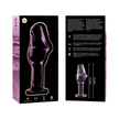 NEBULA SERIES BY IBIZA - MODEL 6 ANAL PLUG BOROSILICATE GLASS PINK 12.5 CM -O- 4 CM