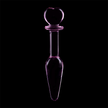 NEBULA SERIES BY IBIZA - MODEL 7 ANAL PLUG BOROSILICATE GLASS PINK 13.5 CM -O- 3 CM