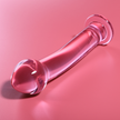 NEBULA SERIES BY IBIZA - MODEL 11 DILDO BOROSILICATE GLASS PINK 16 CM -O- 3 CM