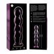 NEBULA SERIES BY IBIZA - MODEL 10 DILDO BOROSILICATE GLASS PINK 16.5 CM -O- 3.5 CM