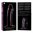 NEBULA SERIES BY IBIZA - MODEL 19 DILDO BOROSILICATE GLASS PINK 18.5 CM -O- 4 CM