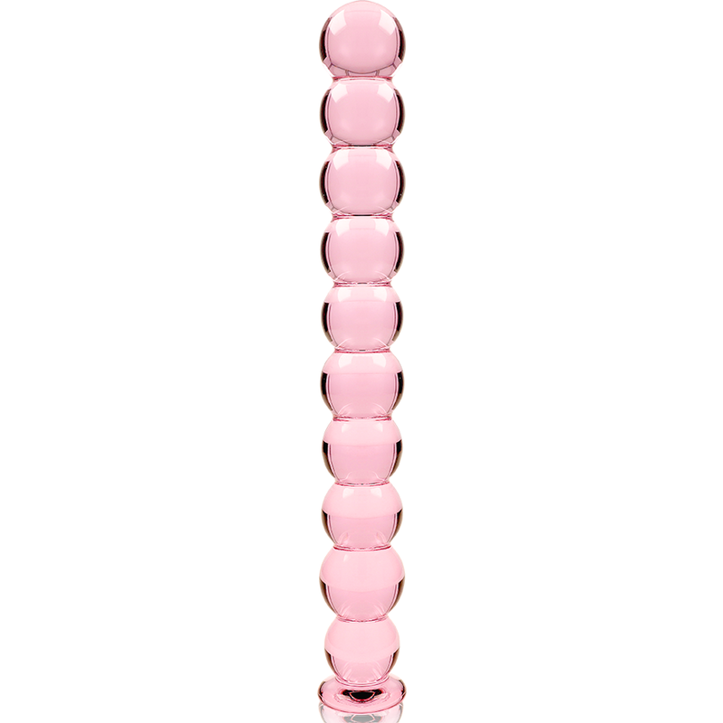 NEBULA SERIES BY IBIZA - MODEL 22 DILDO BOROSILICATE GLASS PINK 21.5 CM -O- 2.5 CM