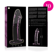 NEBULA SERIES BY IBIZA - MODEL 19 DILDO BOROSILICATE GLASS PINK 18.5 CM -O- 4 CM