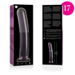 NEBULA SERIES BY IBIZA - MODEL 17 DILDO BOROSILICATE GLASS PINK 18.5 CM -O- 3 CM