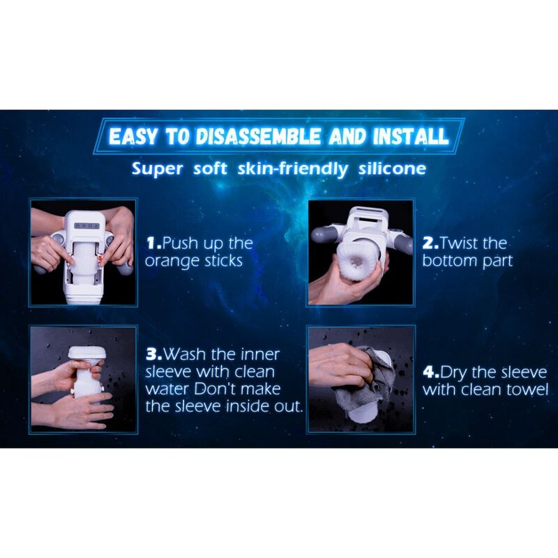 GAME CUP – Työntävä ja värisevä masturbaattori lämmitystoiminnolla ja puhelintelineellä, musta