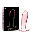 NEBULA SERIES BY IBIZA - MODEL 5 ANAL PLUG BOROSILICATE GLASS PINK 12.5 CM -O- 3.5 CM