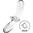 SATISFYER - DUBBEL KRISTALLDILDO TRANSPARENT