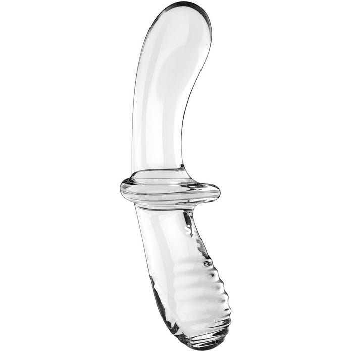 SATISFYER - DUBBEL KRISTALLDILDO TRANSPARENT