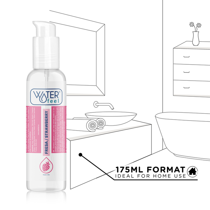 WATERFEEL - VATTENBASERAT GLIDMEDEL JORDGUBB 175 ML