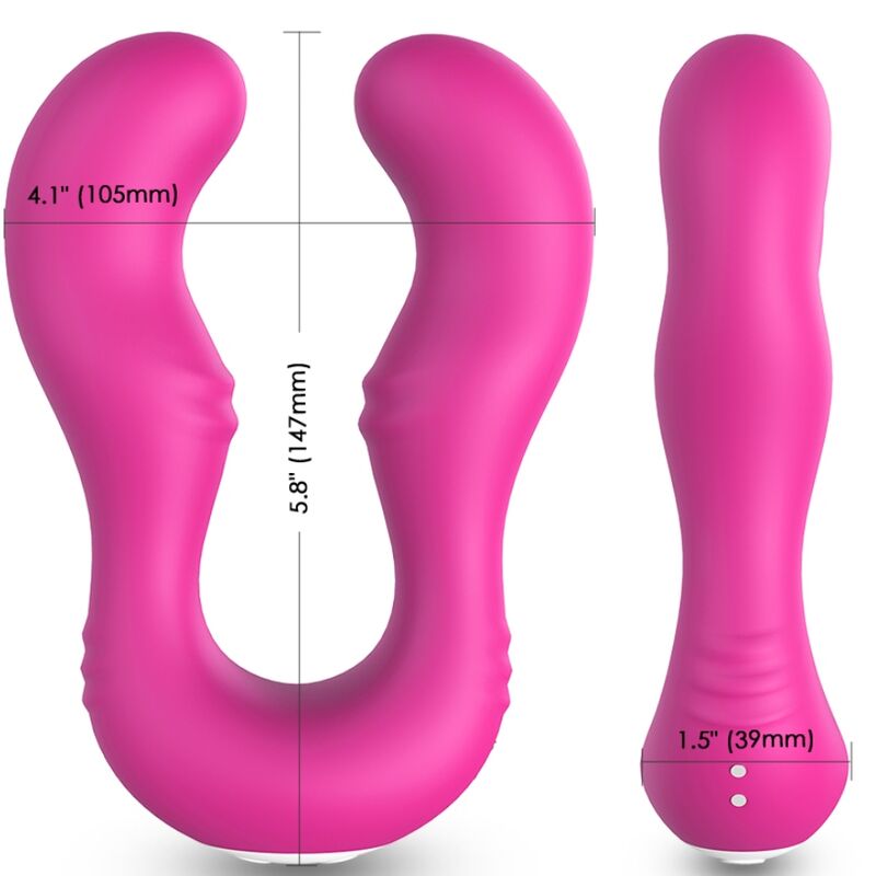 ARMONY - SERAPH VIBRATOR DUBBEL FJÄRRKONTROLL FUCHSIA