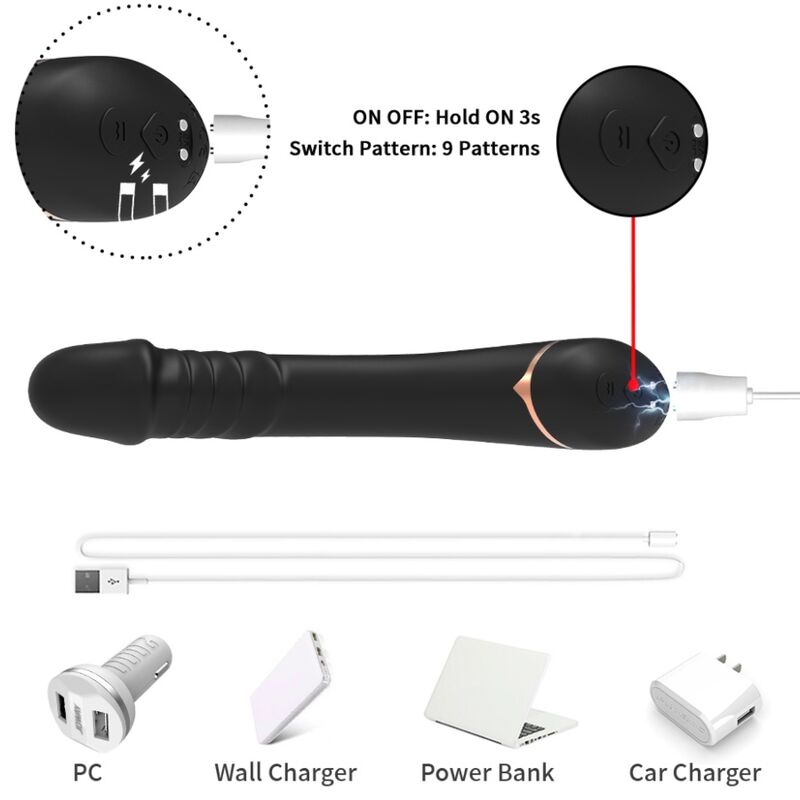 ARMONY - Silikoninen dildovibraattori, musta