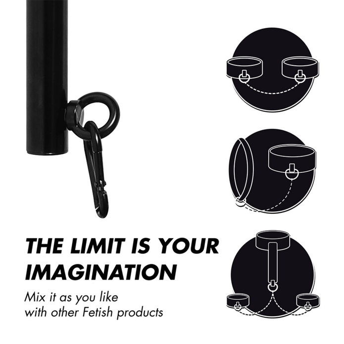 FETISH UNDERKASTELSE BONDAGE - STÄLLBAR SEPARERINGSSTÅNG 4 DELAR