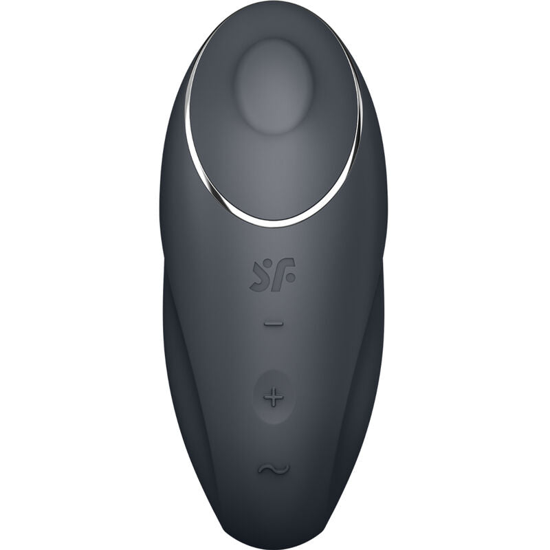 SATISFYER - TAP & CLIMAX 1 PÅLÄGGSVIBRATOR SVART