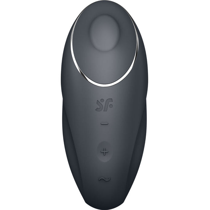 SATISFYER - TAP & CLIMAX 1 PÅLÄGGSVIBRATOR SVART