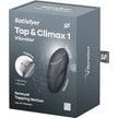 SATISFYER - TAP & CLIMAX 1 PÅLÄGGSVIBRATOR SVART