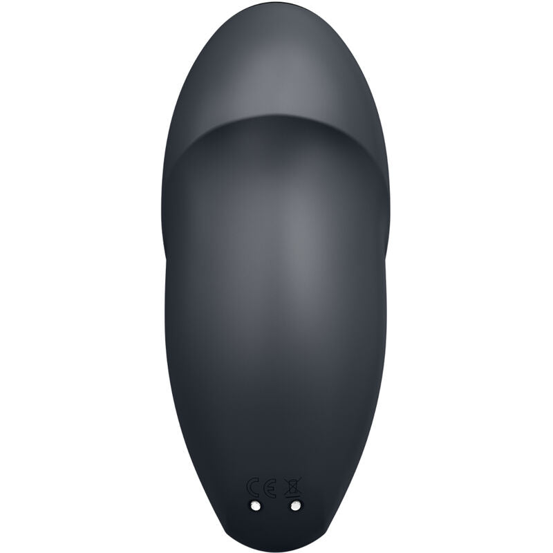 SATISFYER - TAP & CLIMAX 1 PÅLÄGGSVIBRATOR SVART