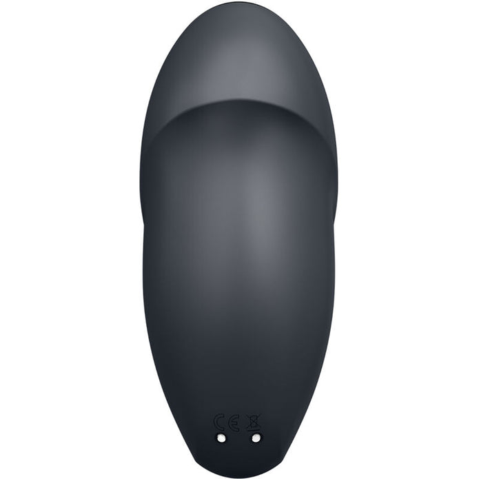 SATISFYER - TAP & CLIMAX 1 PÅLÄGGSVIBRATOR SVART