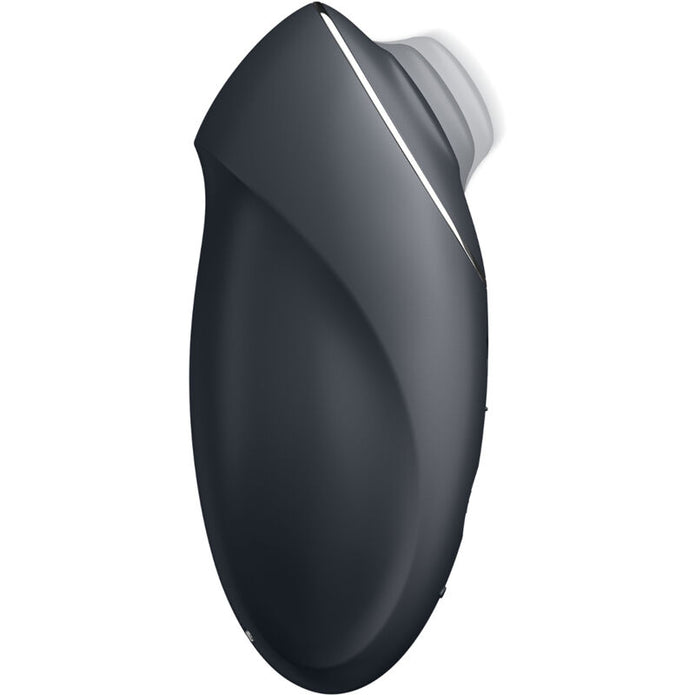 SATISFYER - TAP & CLIMAX 1 PÅLÄGGSVIBRATOR SVART
