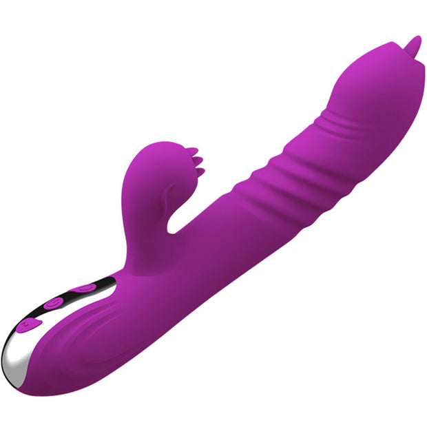 ARMONY - FAIRY MULTIFUNCTIONELL VIBRATOR DUBBEL TUNG VIOLET VÄRMEEFFEKT