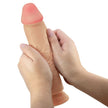 PRETTY LOVE - SLIDING SKIN SERIES REALISTISK DILDO MED SKJUTBAR HUD SUGKOPP FLESH 23,4 CM