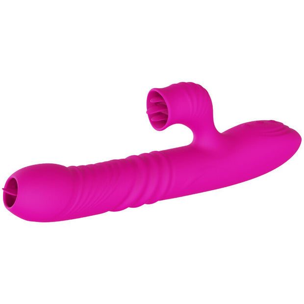 ARMONY - FANNY MULTIFUNKTIONELL DUBBELTUNGA VIBRATOR FUCHSIA TERMISK EFFEKT