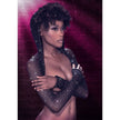 CALEXOTICS - RADIANCE HOODED SHOULDER SHRUG STRASS