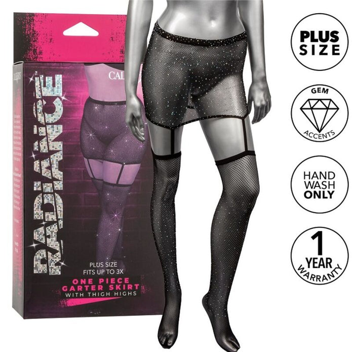 CALEXOTICS - RADIANCE STRUMPEBANDSKJOL KNÄSTRUMPOR PLUS SIZE