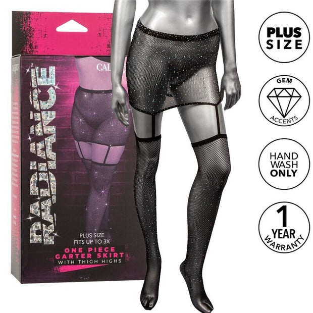 CALEXOTICS - RADIANCE STRUMPEBANDSKJOL KNÄSTRUMPOR PLUS SIZE