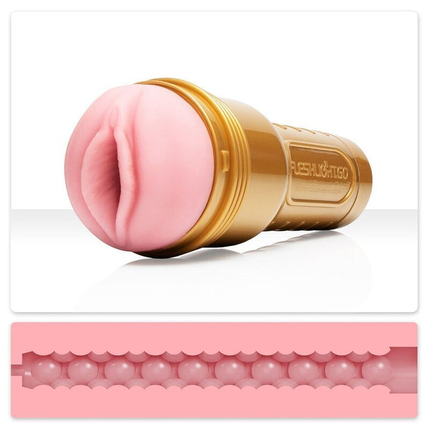 FLESHLIGHT - Stamina GO Training Unit Lady + Universal Launch + Aqua-vesipohjainen liukuvoide 50 ml