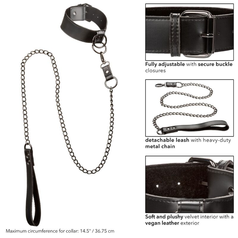 CALEXOTICS - EUPHORIA HALSBAND MED KEDJEKOPPEL