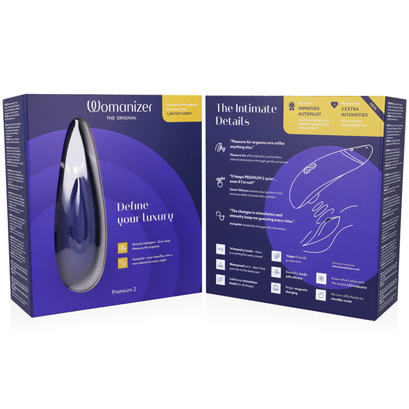 WOMANIZER - Premium 2 -  klitoriskiihotin -BLUEBERRY