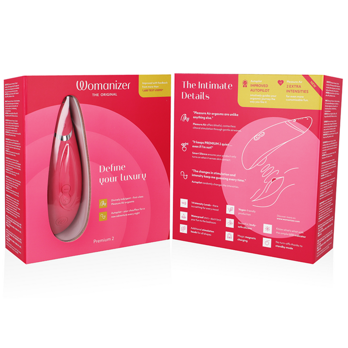 WOMANIZER - Premium 2 klitoriskiihotin - RASPBERRY