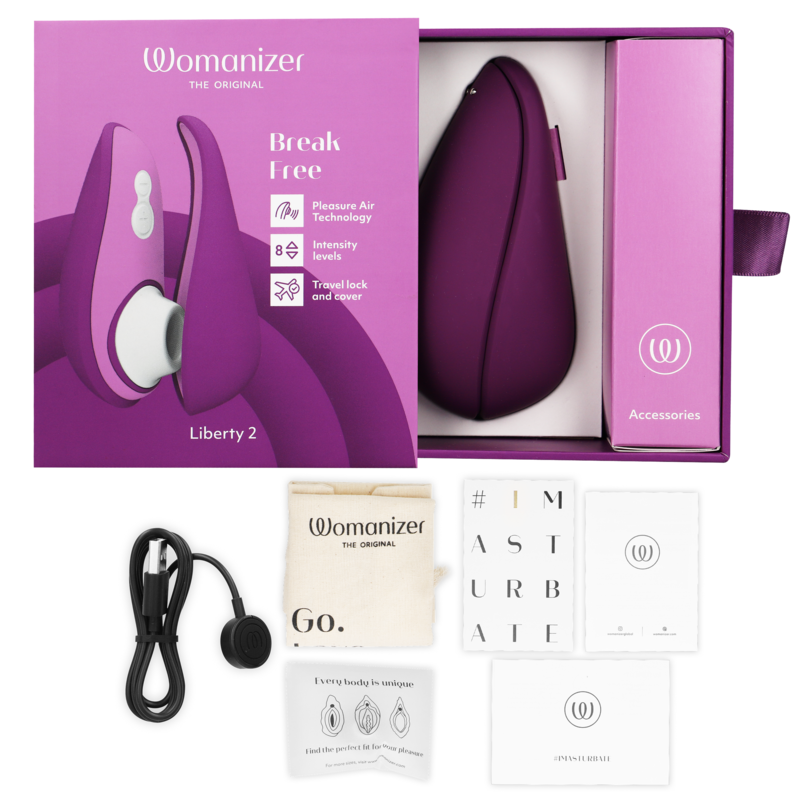 WOMANIZER - LIBERTY 2 CLITORIS STIMULATOR & SUCTION VIOLET