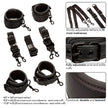 CALEXOTICS - NOCTURNAL BED RESTRAINTS LÄDER JUSTERBARA SVARTA