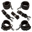 CALEXOTICS - NOCTURNAL BED RESTRAINTS LÄDER JUSTERBARA SVARTA