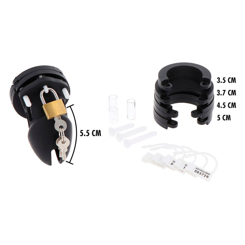 HIDDEN DESIRE - Extreme silikoninen penishäkki, koko S, musta