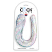 KING COCK - DOUBLE TROUBLE DOUBLE DILDO 44 CM CLEAR